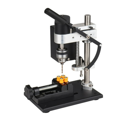 Mini Electric Bench Drill Press Stand Kit 8000 r/min 7-Gear Variable Speed Benchtop Drilling Machine Precise Drill DIY Drilling