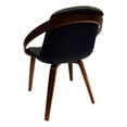 thumbnail image 5 of Silla Oficina Casa Madera Minimalista Moderna Mn1 Grupo Microtec Elegante Cocina Hogar Escritorio Piel PU Blanca, 5 of 5