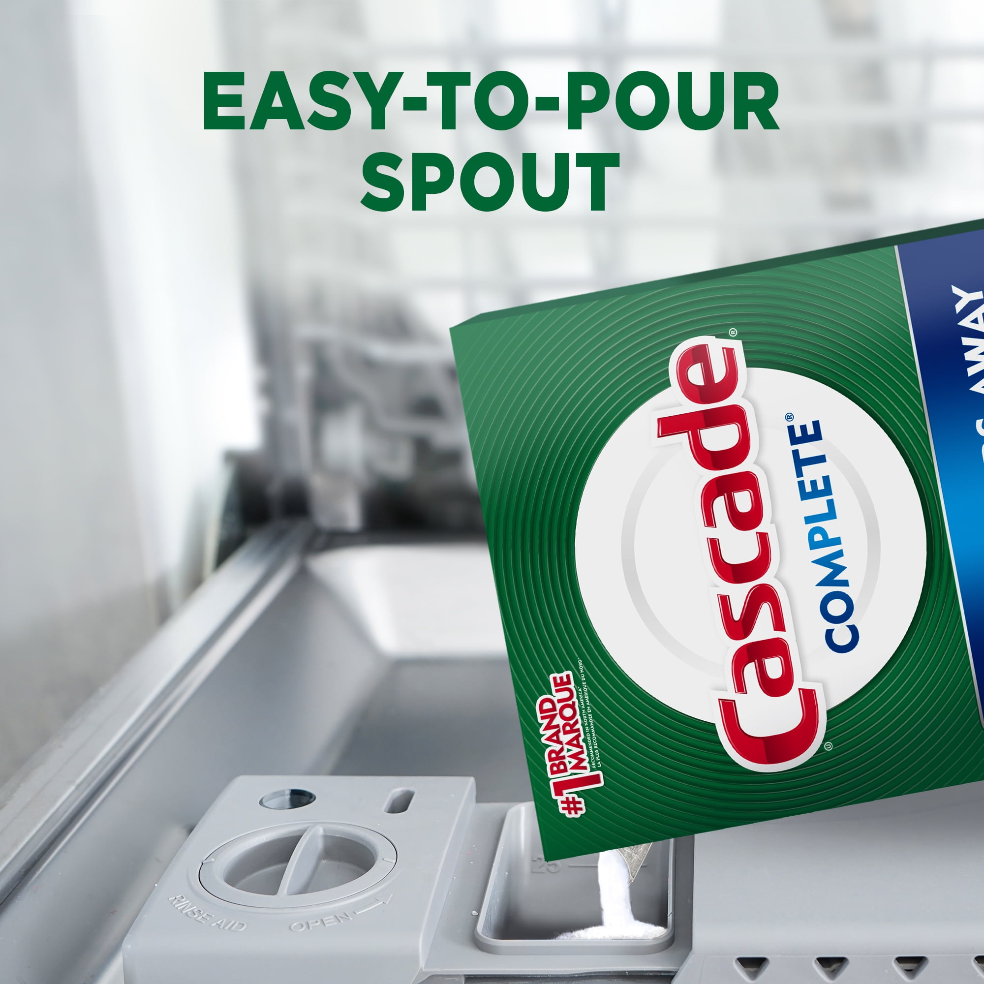 Cascade Complete Dishwasher Detergent Powder, Dish Detergent, Dish Soap, Fresh, 75 fl oz