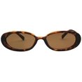 thumbnail image 2 of Mini Vintage Retro Extra Estrecho Oval Redondo Flaco Ojo de gato Gafas de sol Clout Goggles Xemadio LRWJ469-3, 2 of 5