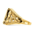 thumbnail image 4 of 14K Yellow Gold Ring Band Men's Onyx Eagle, Size 7, 4 of 5