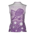 thumbnail image 3 of Personalized Pickleball Is My Passion Purple Women Sleeveless Polo XS-4XL, 3 of 5