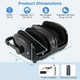 thumbnail image 3 of Costway Foot & Calf Massager Vibration Compression Electric Leg Massager Machine with Heat Black, 3 of 11