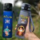 thumbnail image 2 of Botella de agua deportiva de una pieza, botellas Luffy de viaje al aire libre para Fitness con pajita esmerilada, a prueba de fugas, portátil, a prueba de fugas, Cups550ML Gao Jinjia LED, 2 of 2