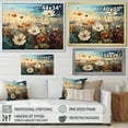 thumbnail image 4 of Designart "Seaside Cerulean Blooms" Flower Floater Framed Canvas Wall Art, 4 of 5