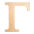 thumbnail image 1 of UNFINISHEDWOODCO Oversized Unfinished Wood Letter, 18-Inch, Gamma, 1 of 4