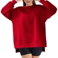 thumbnail image 6 of Kayannuo Womens Pullover Sweatshirt Round Neck Solid Drop Shoulder Long Sleeve Pullover Tops for Women Women Casual Full Sleeve Round Neck Tops Loose Blouse Print Graphic Sweatshirt, 6 of 8