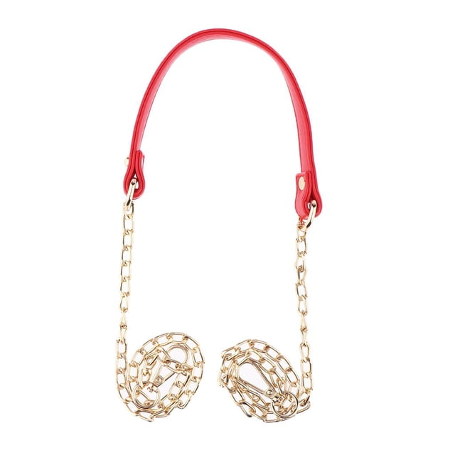 Correas de cinturón de material cuero de imitación correas de cadena correa de transporte correa de hombro correa de hombro correa de transporte con hebils rojo BLESIY Cadena de bolso