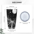 thumbnail image 4 of Uemuo Futuristic Moonlit Cityscape Print Travel Coffee Mug ,20oz Double-walled Car Cup ,Stainless Steel Insulated Tumbler Leak-proof Travel Cup Reusable Straw Car Cup-Straw Three-piece Set, 4 of 8