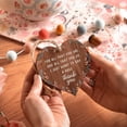 thumbnail image 6 of fuyuli Wooden Plaque Mother's Day Gift Pendant Handicraft,Wooden Hanging Heart Mother's Day Gift, Mother'S Day Gifts For Mom(Brown - 3.9×3.9in), 6 of 6