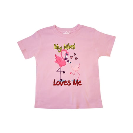 

Inktastic My Mimi Loves Me Flamingo Gift Toddler Boy or Toddler Girl T-Shirt