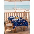 thumbnail image 2 of Outdoor Tablecloth with Umbrella Hole for Patio/Picnic/Party/Camping, Blue Independence Day Waterproof Table Cloth Rectangle Table Cover Washable, American Stars 250th Anniversary (54"x 80"), 2 of 9