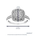 thumbnail image 5 of Vir Jewels 1/2 CTTW Lab Grown Diamond Ring in Sterling Silver Female Adult, 5 of 7
