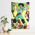 thumbnail image 3 of My Hero Academia Tapestry, Anime Wall Poster Art, Wall Tapestry For Bedroom Living Room Dorm Room, Wall Hanging For Festival Party Events Background Photography Backdrop, 60x40 Inch, 3 of 9
