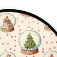 thumbnail image 4 of 36.2 Inch Round Floor Mat Snow Globe Pattern Carpet Decor Rug for Living Room Bedroom, 4 of 6