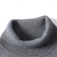 thumbnail image 2 of Suéter de hombre, suéter casual de color sólido para hombre, suéter de cuello alto para hombre, suéter casual para hombre, estilo de cuello alto, 2 of 6