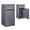 Dark Gray, variant on WARAYZ Trash Can Cabinet 40 Gallon, Hidden Garbage Bin Cabinet with Flip Top, Front Door, Waterproof, Pet-Proof, Large Capacity for Kitchen Restaurant, Red