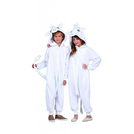 // Una The White Unicorn Child Funsie Costume//