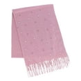 thumbnail image 2 of CTM  Pearl Embellished Solid Fringe Oblong Scarf (Women), 2 of 4