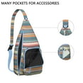 thumbnail image 2 of Vintage Inspired Crossbody Bag - Lightweight Durable Boho Chic Chest Pack with Adjustable Strap Earthy Tones for Women, 2 of 4
