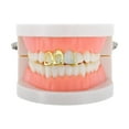 thumbnail image 2 of Unique Bargains 1 Set Fake Grills Hip Hop Style Teeth Grillz Gold Tone, 2 of 6