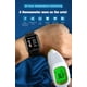 thumbnail image 3 of Pulsera inteligente, pulsera de detección de temperatura corporal Pulsera inteligente Reloj de medición de temperatura corporal Alarma de alta temperatura - Azul JM, 3 of 5