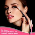 thumbnail image 6 of 300 Pieces Mini Eyebrow Brush with Cap Brow Lamination Brush Eyebrow Spoolie Brush Comb Eyebrow Lash Lift Tools Lash, 6 of 7