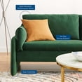 thumbnail image 4 of Sofa, Velvet, Green, Modern Contemporary Urban Design, Living Lounge Room Hotel Lobby Hospitality, 4 of 9