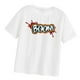 thumbnail image 3 of Camiseta de manga corta para mujer, ropa de calle elegante de dibujos animados de verano, camisetas con cuello redondo para vacaciones, compras en la Blanco, 3 of 9