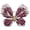 Ruby Pink, variant on Vintage Butterfly Brooch for Women, Crystal Rhinestone Statement Pin, Large Colorful CZ Insect Brooch for Coat, Dress, Scarf, Gift Jewelry.