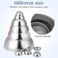 thumbnail image 3 of AURARMLET 10 Pcs Demi-Globe Réfléchissant en Acier Inoxydable pour Décoration de Patio, 3 of 7
