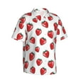 thumbnail image 2 of Haiem Hand Drawn Strawberry Printed Hawaiian Shirt for Men - Men’s Casual Beach Summer Shirts - Stretch Fabric with Modern Fit-Small, 2 of 9