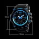 thumbnail image 5 of Reloj digital analógico para hombres, reloj militar resistente al agua con pantalla dual, , cronómetro, calendario, retroiluminación EL, reloj d Azul Sunnimix reloj digital para hombre, 5 of 8