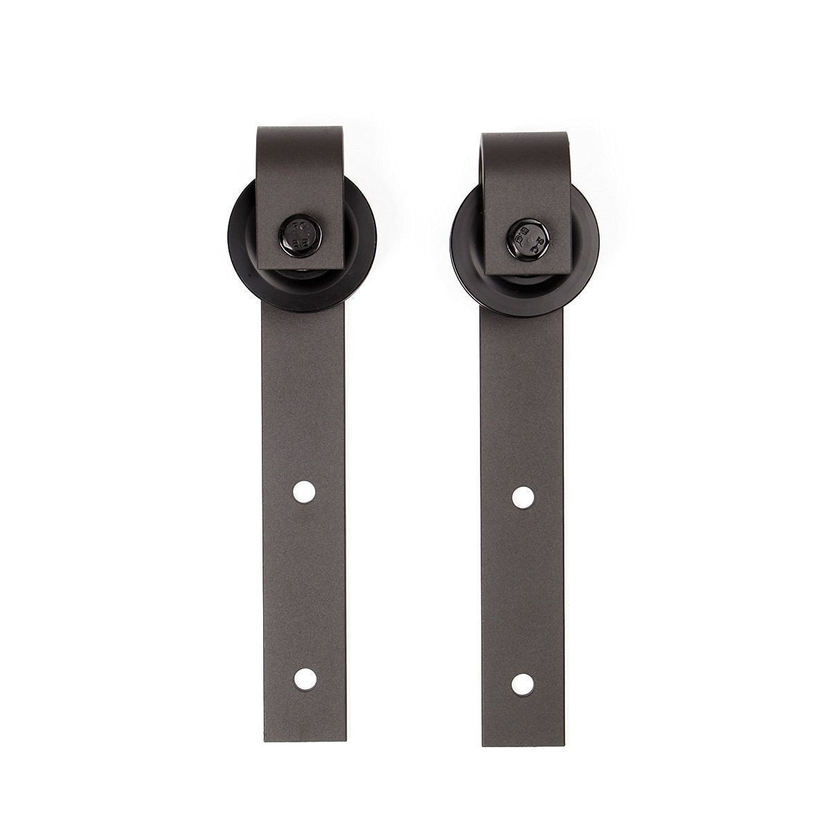 Tcbunny 8 Ft Antique Sliding Barn Door Hardware Smooth Track Rail Kit Black