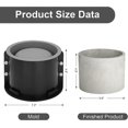 thumbnail image 2 of Big Round Silicone Planter Mold, 7 Inch Large Round Concrete Molds For Cylinder Flower Pot Making, Diy Handcraft, 2 of 5