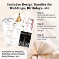 thumbnail image 3 of Soporte para letreros de boda Furosa, ajustable con paquete de diseño, blanco, 3 of 5