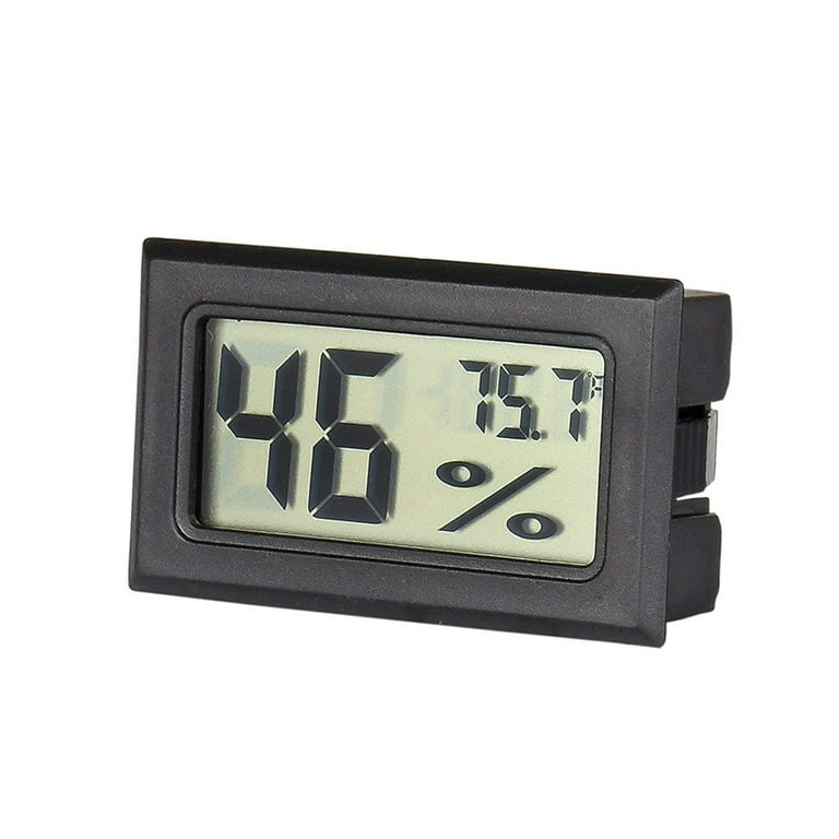 Generic Mini Digital Hygrometer Humidor Cigar Box Hygrometer Thermometer Indoor Humidity Monitor with Temperature Humidity Gauge Meter