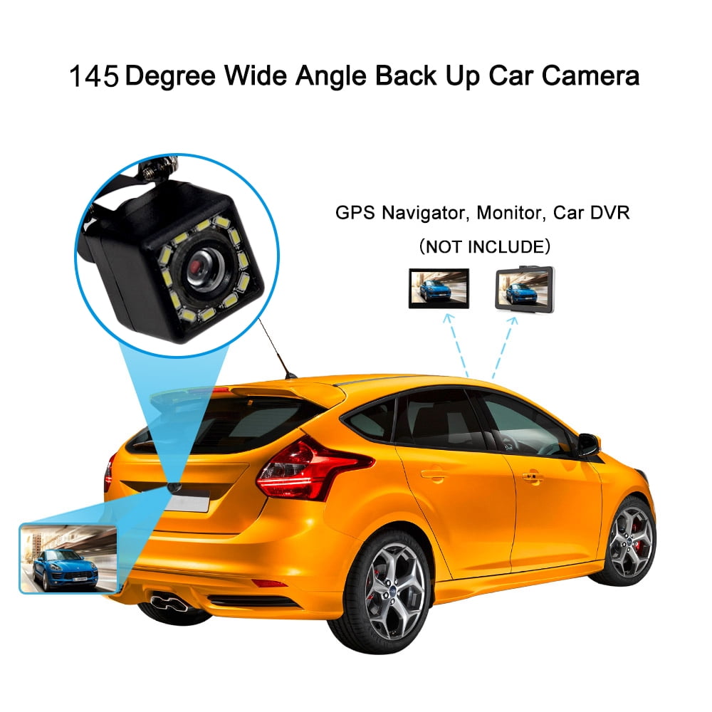 Universal 12 Led Car Rear View Camera Backup Camera Night Vision Walmart Com