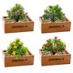 thumbnail image 1 of 4 Uds simulación Milán hierba bola pequeñas plantas verdes de plástico con flores simulación hierba bola plantas verdes artificiales, 1 of 5