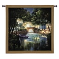 thumbnail image 1 of FineArtTapestries 2709-WH Blue Boat Wall Tapestry, 1 of 1