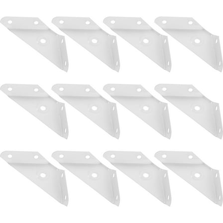 HEALEEP Triangle Corner Brace Bracket 12Pcs Steel for Cabinet and Furniture Installation 3.93X1.97X0.79in