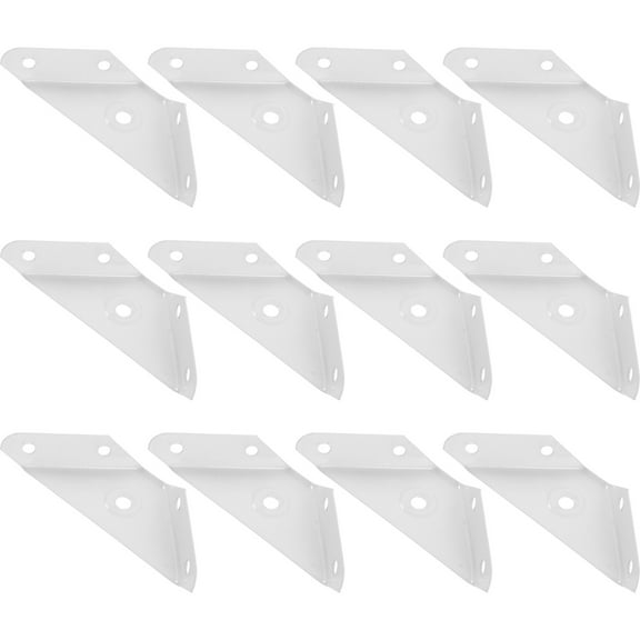HEALEEP Triangle Corner Brace Bracket 12Pcs Steel for Cabinet and Furniture Installation 3.93X1.97X0.79in