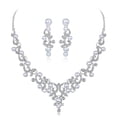 thumbnail image 1 of Conjunto de joyería nupcial para boda, collar de perlas de imitación de cristal, pendientes colgantes para mujer, accesorios de diamantes de imitación para mujeres y niñas, 1 of 5