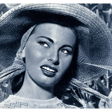 - Laminated Poster Vintage Motion Pictures Actress Sophia Loren Movies Poster 24x16 Adhesive Decal