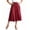 Red, variant on Aboser Women's Wide Leg Capri Pants Summer Casual Lounge Culottes Plus Size Flowy Capris Elastic High Waisted Cropped Trousers Loose Fits Travel Vacation Pants with Pockets