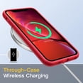 thumbnail image 2 of JETech Matte Case for iPhone XR 6.1-Inch, Shockproof Military Grade Drop Protection, Frosted Translucent Back Phone Cover, Anti-Fingerprint (Red), 2 of 6