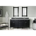 thumbnail image 5 of James Martin Vanities Brittany 72" Black Onyx Double Vanity w/ 3 CM Ethereal Noctis Quartz Top, 5 of 5