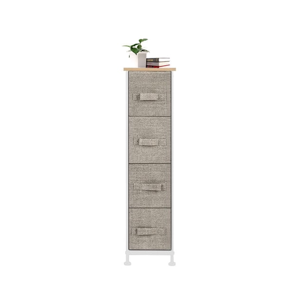 Ktaxon Narrow 4 Drawer Dresser And Storage Organizer Linen Walmart Com Walmart Com