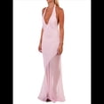 thumbnail image 2 of Vestido de Cóctel Elegante con Cuello Halter, Sin Mangas, con Volantes y en Forma de o para Mujer. Rosa L, 2 of 7