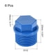 thumbnail image 2 of Conector de tapón de tubo de PVC con rosca macho G1/2, cabeza hexagonal, paquete de 6, 2 of 5